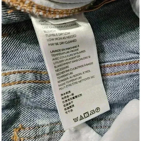 We The Free People Y2K jeans High Rise Balloon leg Womens Sz 26 Taper Hem - Picture 7 of 13